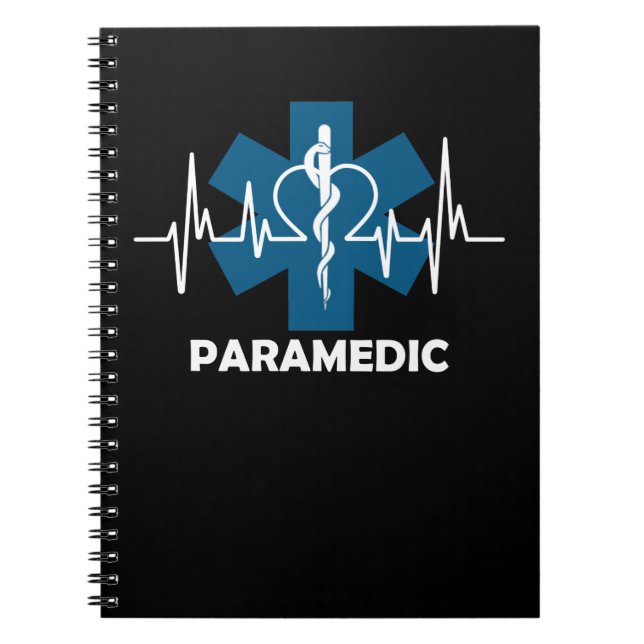 Paramedic Heartbeat Notizblock (Vorderseite)
