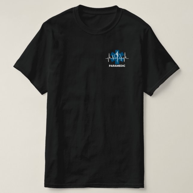 Paramedic Heartbeat T-Shirt (Design vorne)
