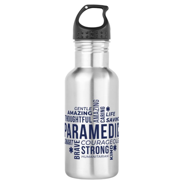 Paramedic Hero Edelstahlflasche (Vorderseite)