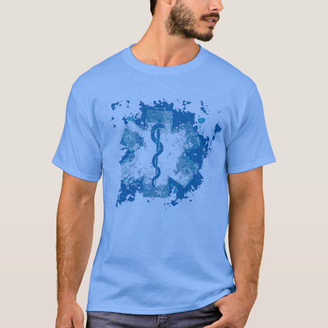 Paramedic Medical Symbol Star of Life T-Shirt (Vorderseite)