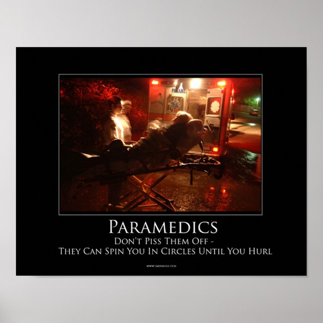 Paramedic Motivierend Poster (Vorne)