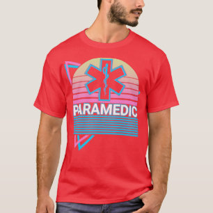 Paramedic Nurse Medic EMS EMT Lifesaver Retro Gesc T-Shirt