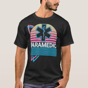 Paramedic Nurse Medic Ems Emt Lifesaver Retro T-Shirt