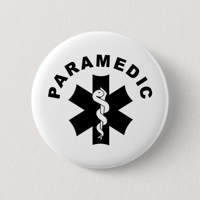 Paramedic-Thema Button (Vorderseite)