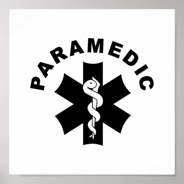 Paramedic-Thema Poster (Vorne)