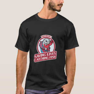 PARAMEDICS RETTEN LEBEN FANGEN FISCHE T-Shirt