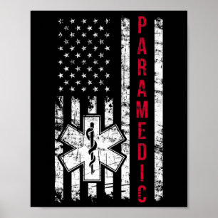 Paramedischer Tag der Unabhängigkeit der amerikani Poster