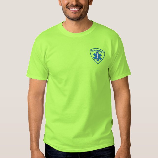 parameditisch besticktes T-Shirt (Vorderseite)