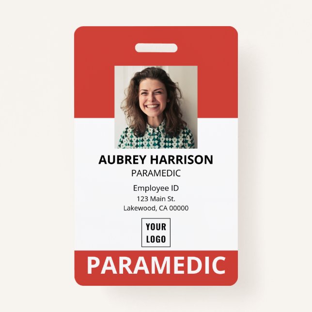 Paramedium Simple Foto ID Ausweis (Vorderseite)