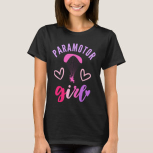 Paramotor Girl Training Paragliding Fliege T-Shirt