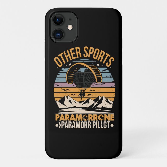 Paramotor Pilot Paramotoring Case-Mate iPhone Hülle (Rückseite)