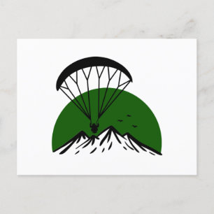 Paramotor Retro Vintage Postkarte
