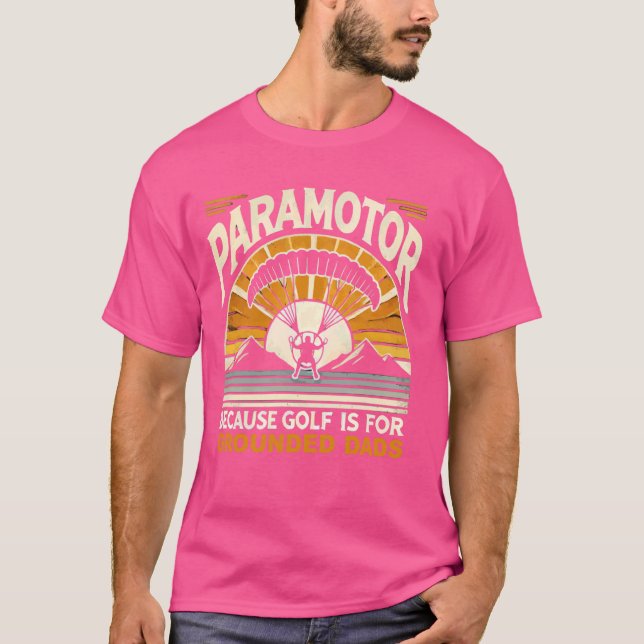 Paramotorflugzeug-Paramotor-Pilot T-Shirt (Vorderseite)