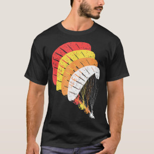 Paramotorgeschenk-Paragleiter mit Vintager Kraft T-Shirt