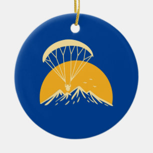 Paramotoring Retro Keramik Ornament