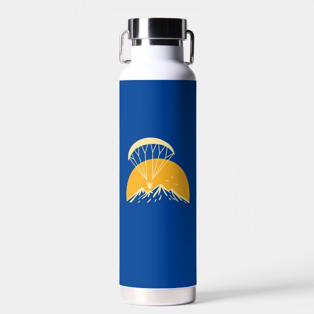 Paramotoring Retro Trinkflasche (Vorne)