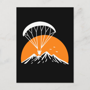Paramotoring Retro Vintag Postkarte