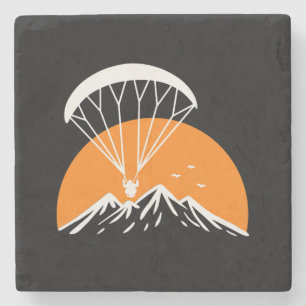 Paramotoring Retro Vintag Steinuntersetzer