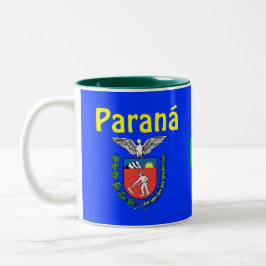 Paraná, Brasilien-Staats-Kaffee-Tasse Caneca tun Zweifarbige Tasse