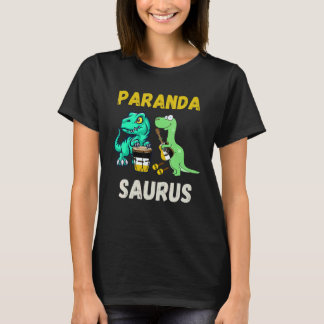 Parandasaurus Dinosaurier spielen Garifuna-Trommel T-Shirt