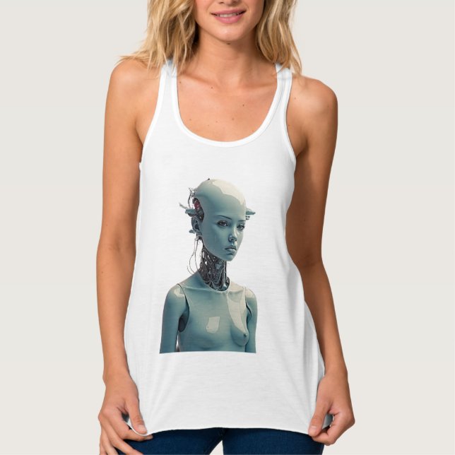 Paranoid Android - Radiohead-künstlerisches T-Shir Tank Top (Vorderseite)