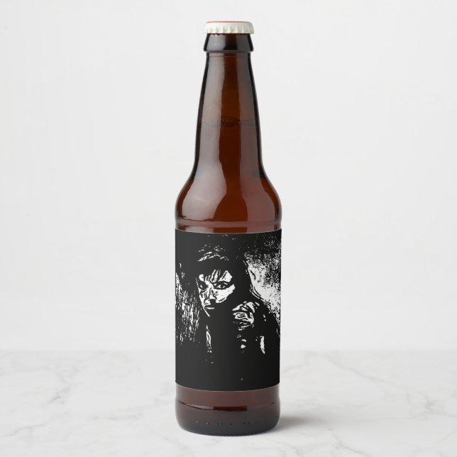 Paranoid Bierflaschenetikett (Vorderseite)