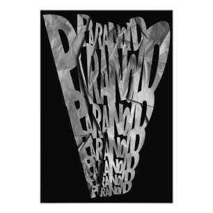 PARANOID! Grafikposter Fotodruck