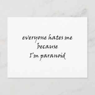 paranoid postkarte