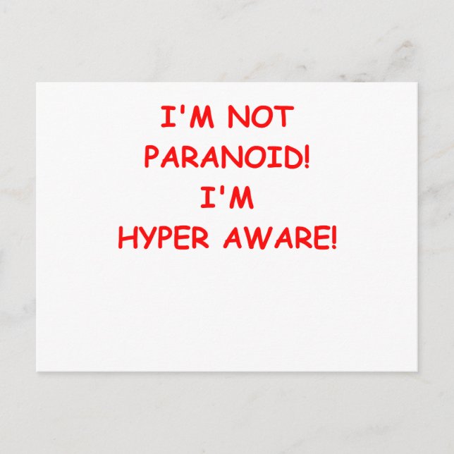 paranoid postkarte (Vorderseite)