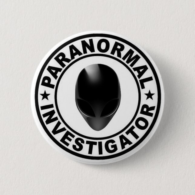 Paranormal Forscher-alien-Knopf Button (Vorderseite)