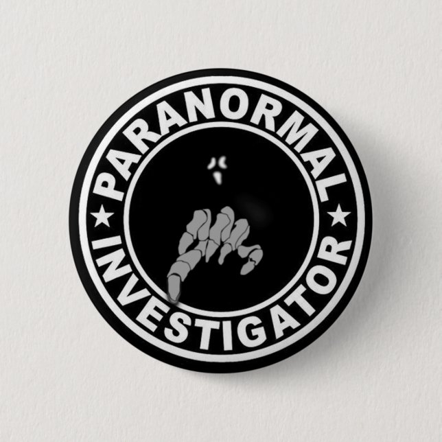 Paranormal Forscher-Knopf Button (Vorderseite)