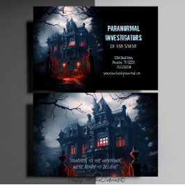 Paranormal Investigator Creepy Spuk Mantel Visitenkarte