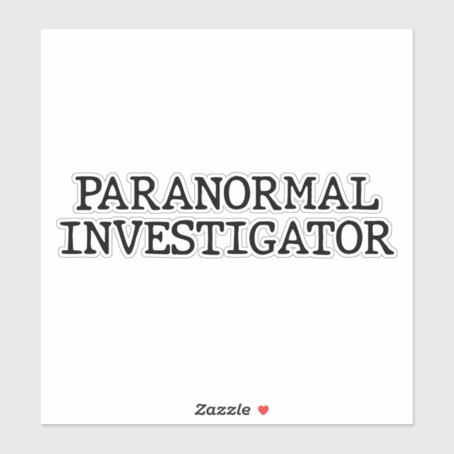 Paranormal Investigator Geisterjagd EVP Aufkleber (Blatt)