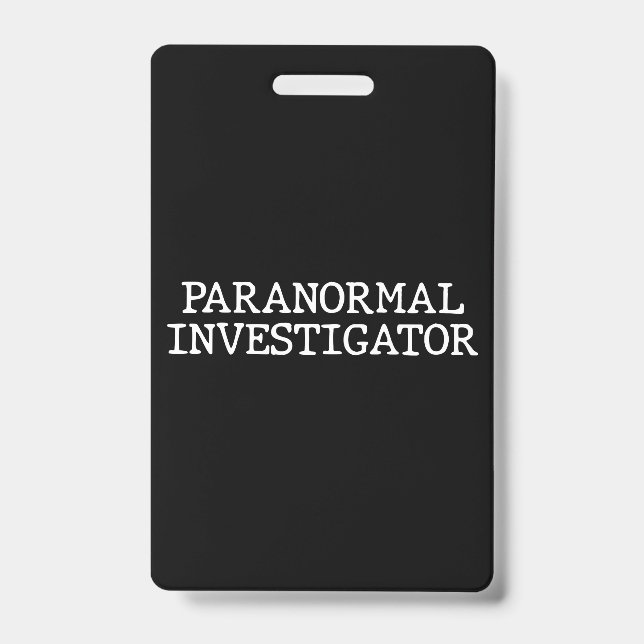 Paranormal Investigator Geisterjagd EVP Ausweis (Vorderseite)