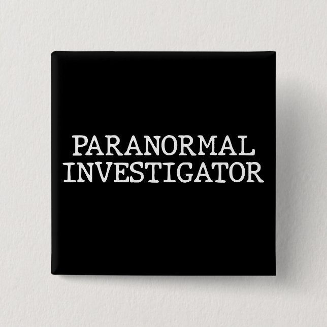 Paranormal Investigator Geisterjagd EVP Button (Vorderseite)
