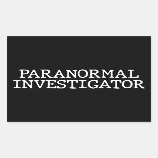 Paranormal Investigator Geisterjagd EVP Rechteckiger Aufkleber