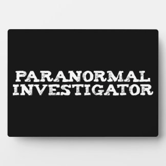 Paranormal Investigator Geisterjagd Fotoplatte
