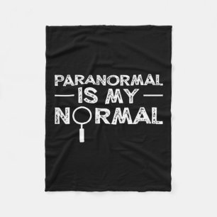 Paranormal Investigator Ghost Junting Funny Gift Fleecedecke