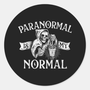 Paranormal ist mein normaler - Phantom Ghost Jagdh Runder Aufkleber