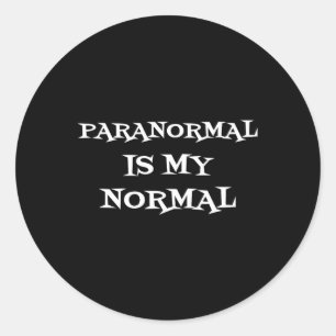 Paranormal ist mein normales Geisterjagd-Shirt Runder Aufkleber