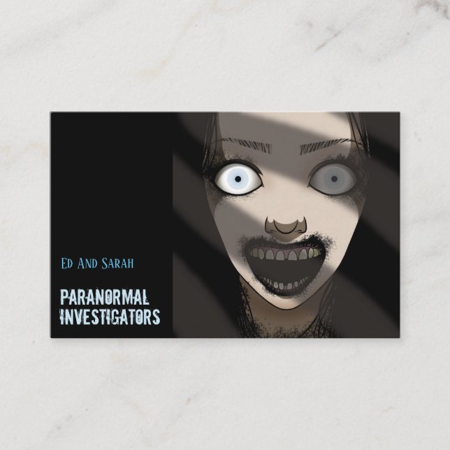 Paranormale Ermittler Die Beängstigende Geisterdam Visitenkarte (Vorderseite)