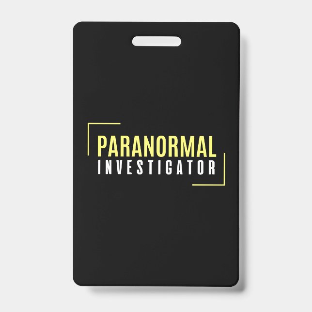 Paranormale Ermittler Ghost Hunter UFO-Außerirdisc Ausweis (Front)