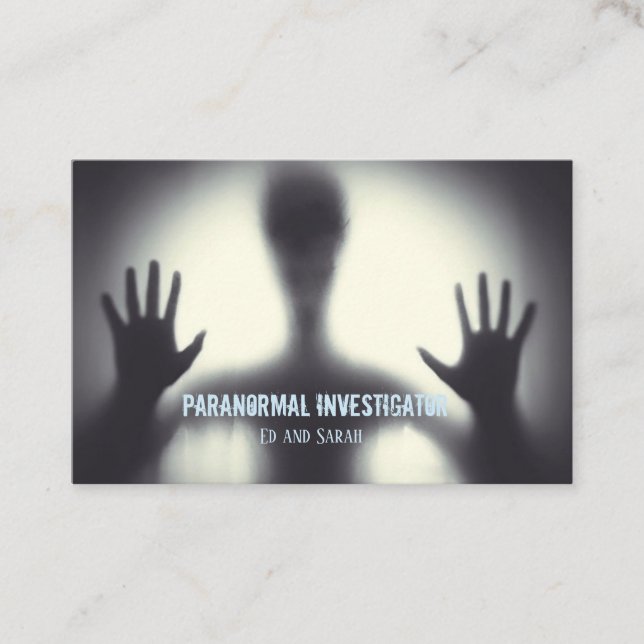 Paranormale Ermittlerin - Jenseits der Visitenkart Visitenkarte (Vorderseite)
