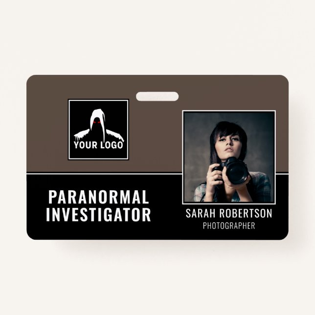 Paranormale Foto-ID des Geisterjägers Ausweis (Vorderseite)