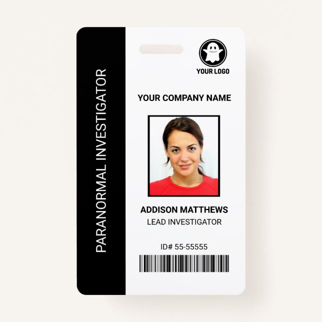 Paranormale Foto-ID des Untersuchungsunternehmens  Ausweis (Vorderseite)
