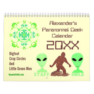 Paranormale Gänse 20XX Außerirdischen Kräuterkreis Kalender