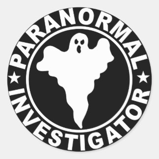 Paranormale Logoauflösung für Ermittler Runder Aufkleber