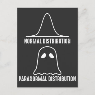 Paranormale Verteilung der Geometrie Postkarte