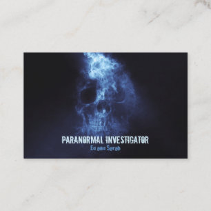 Paranormaler Ermittler Die Schädel-Visitenkarte Visitenkarte