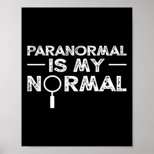 Paranormaler Ermittler Geisterjagd Lustiges Gesche Poster